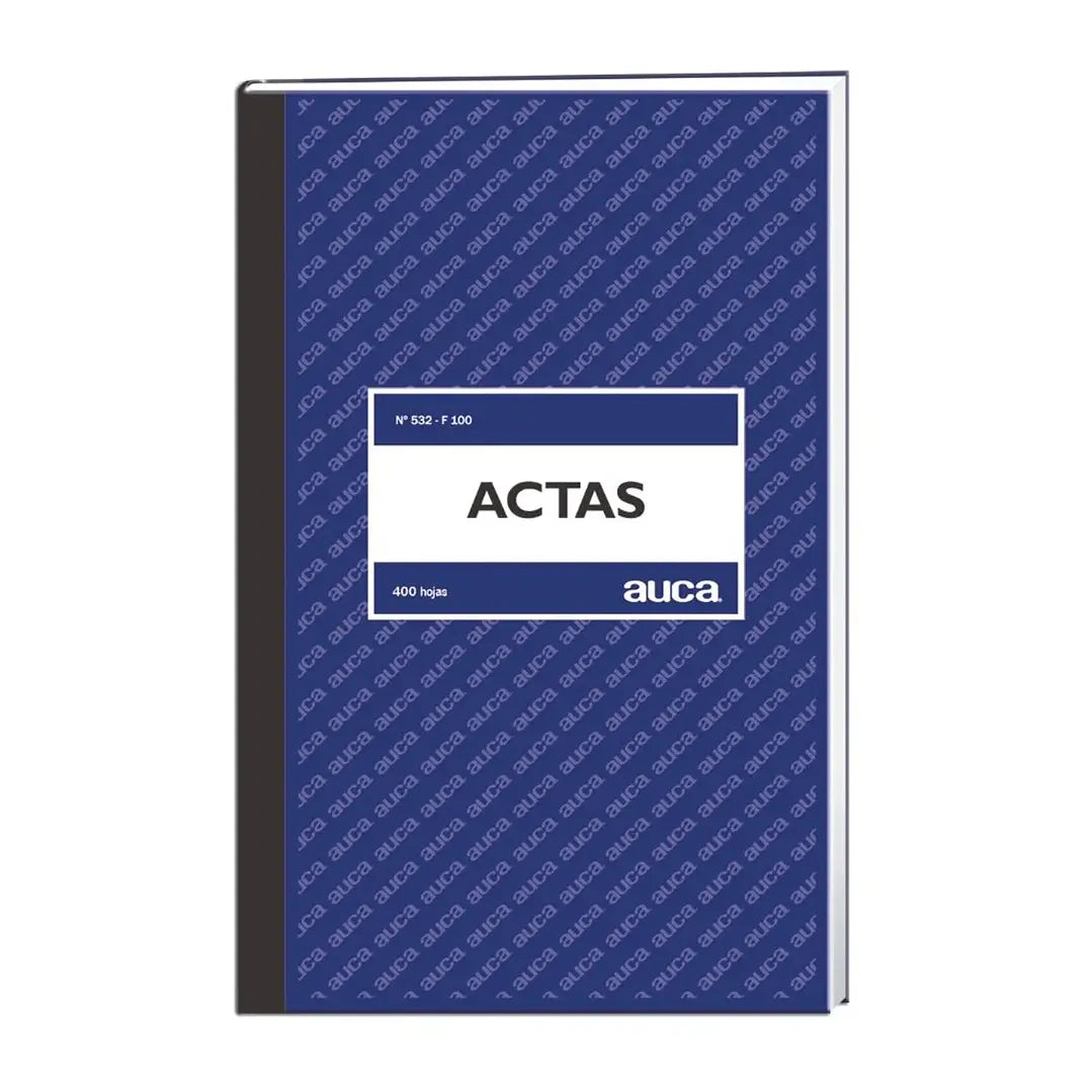 Libro De Acta 400 Hojas Auca