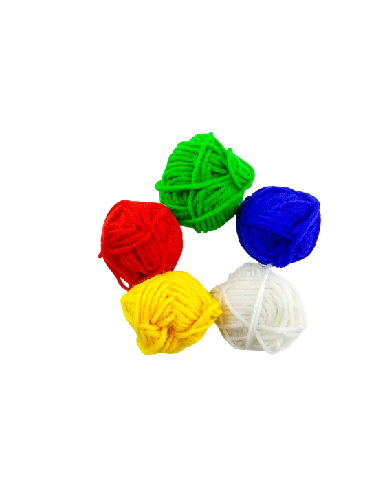 Set 5 Unidades De Ovillo De Lanas de Colores Surtidos