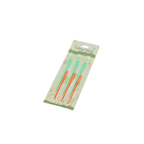 Set De 6 Agujas De Lana Plásticas