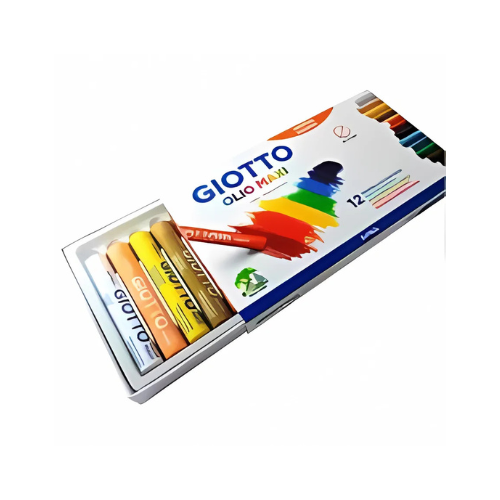 Lápices Pastel Graso 12 Colores Giotto