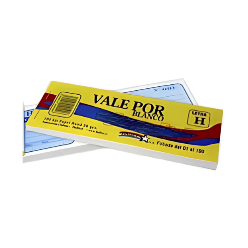 Talonario Vale Por