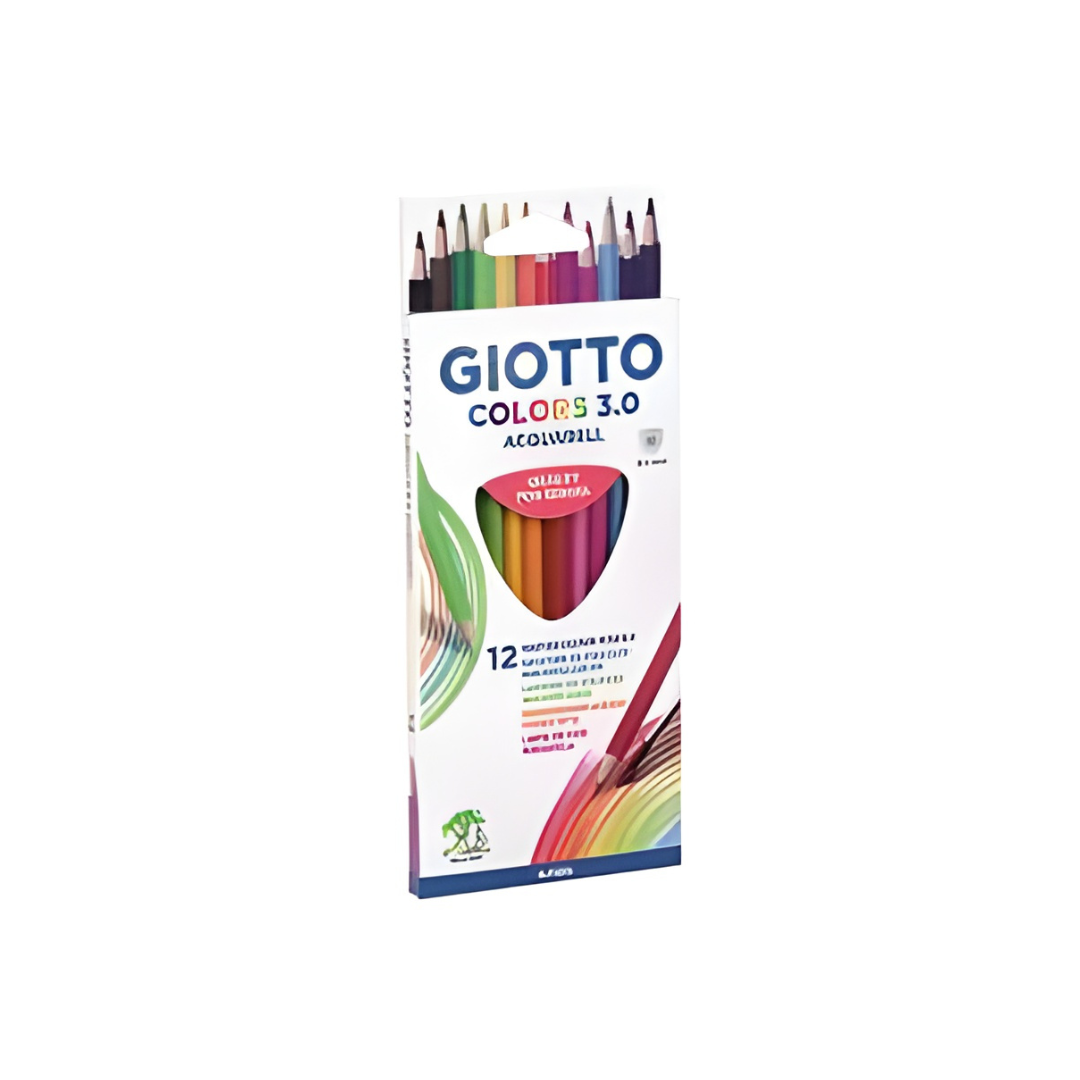 Lapices 12 Colores Acuarelable 3.0 Giotto