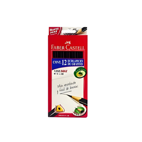 Lápices Grafito Triangular 12 Uni Faber Castell