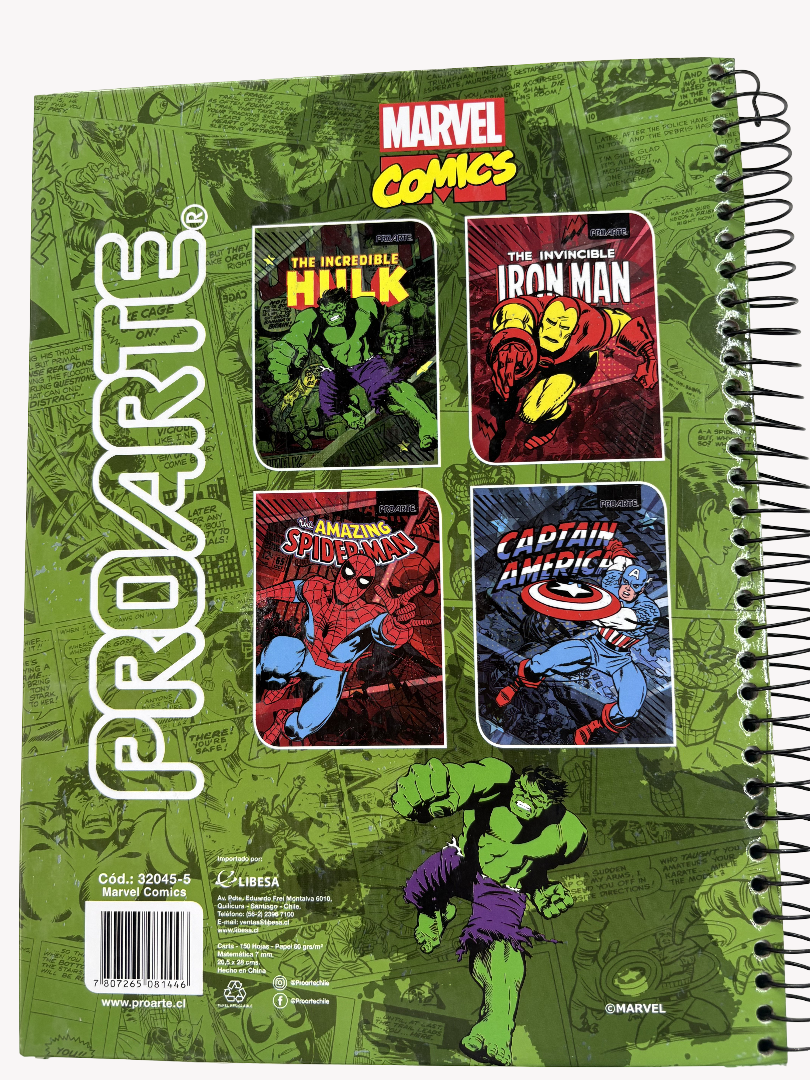 Cuaderno Triple Proarte Marvel