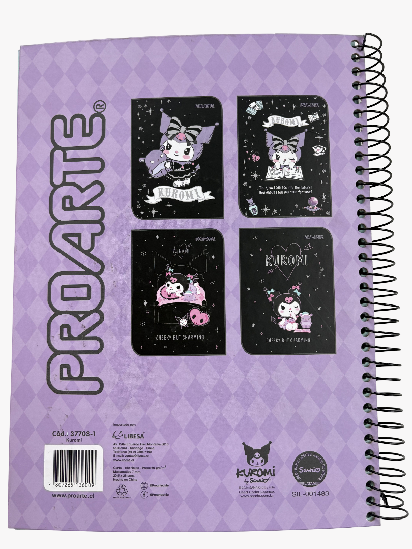Cuaderno Triple Proarte Kuromi