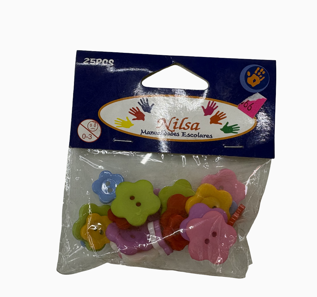 Set De Botones De Flor Nilsa