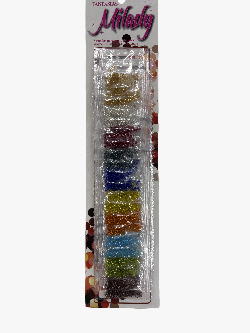 Set De 20 Mostacilla Brillante