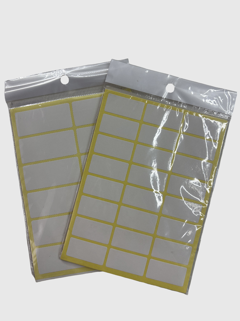 Sticker Etiqueta Blanca