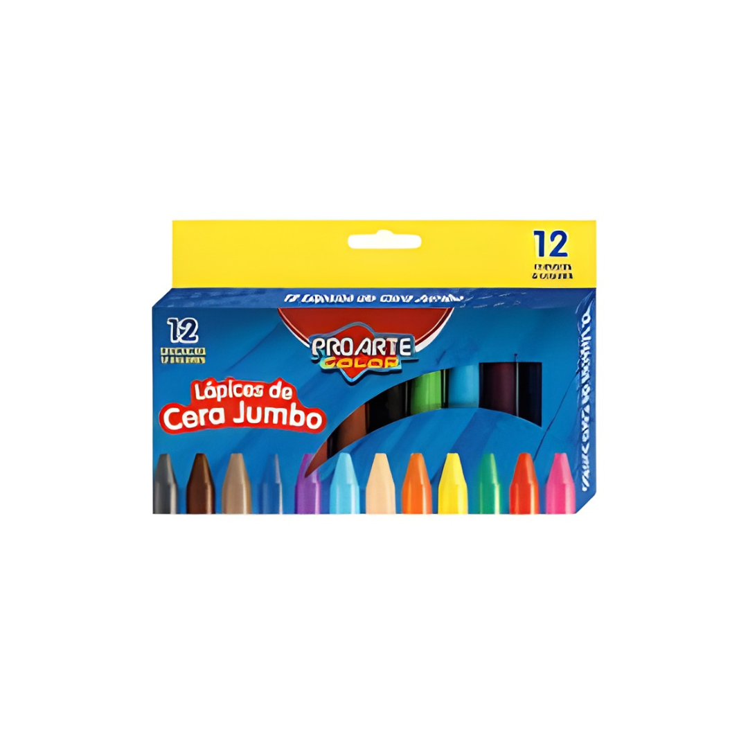 Lapices Cera 12 Colores Proarte