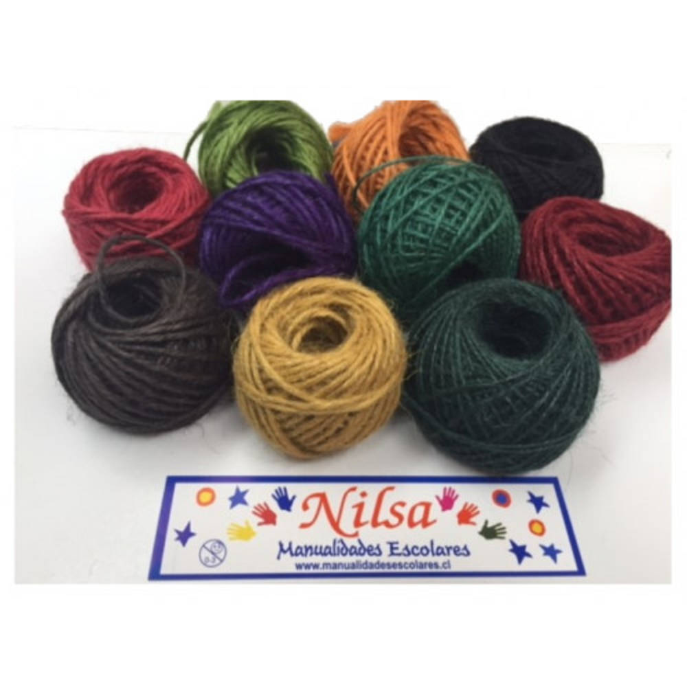 Sisal Cáñamo Colores 50 Gr Nilsa