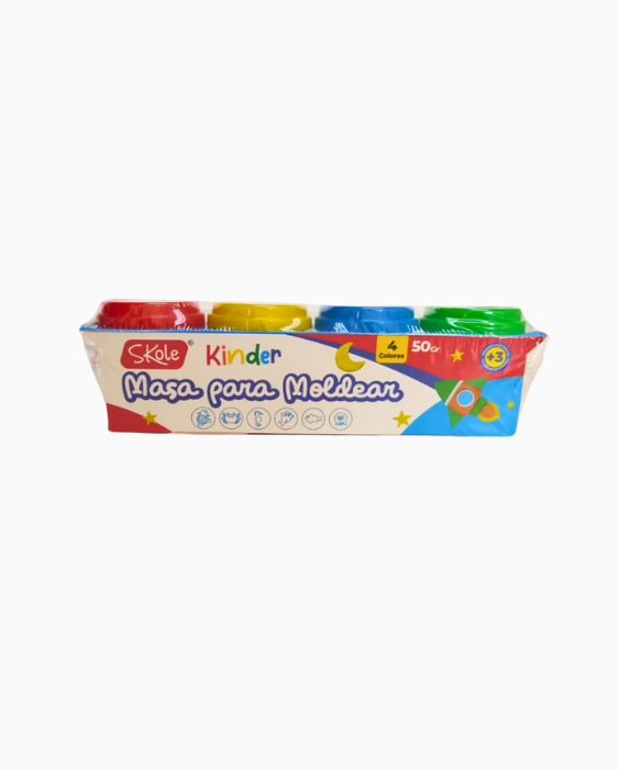 Masa Para Modelar 4 Colores Skole