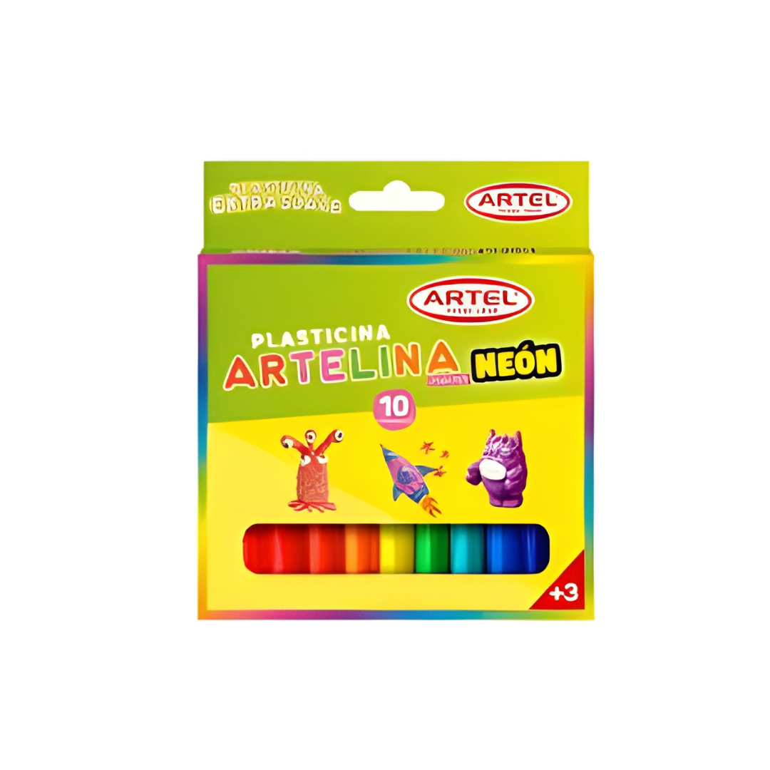 Plastilina Artelina Neón 10 Colores