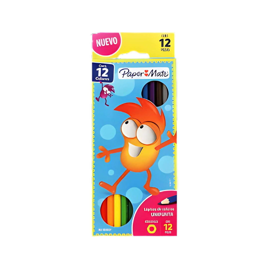 Lapices 12 Colores Paper Mate