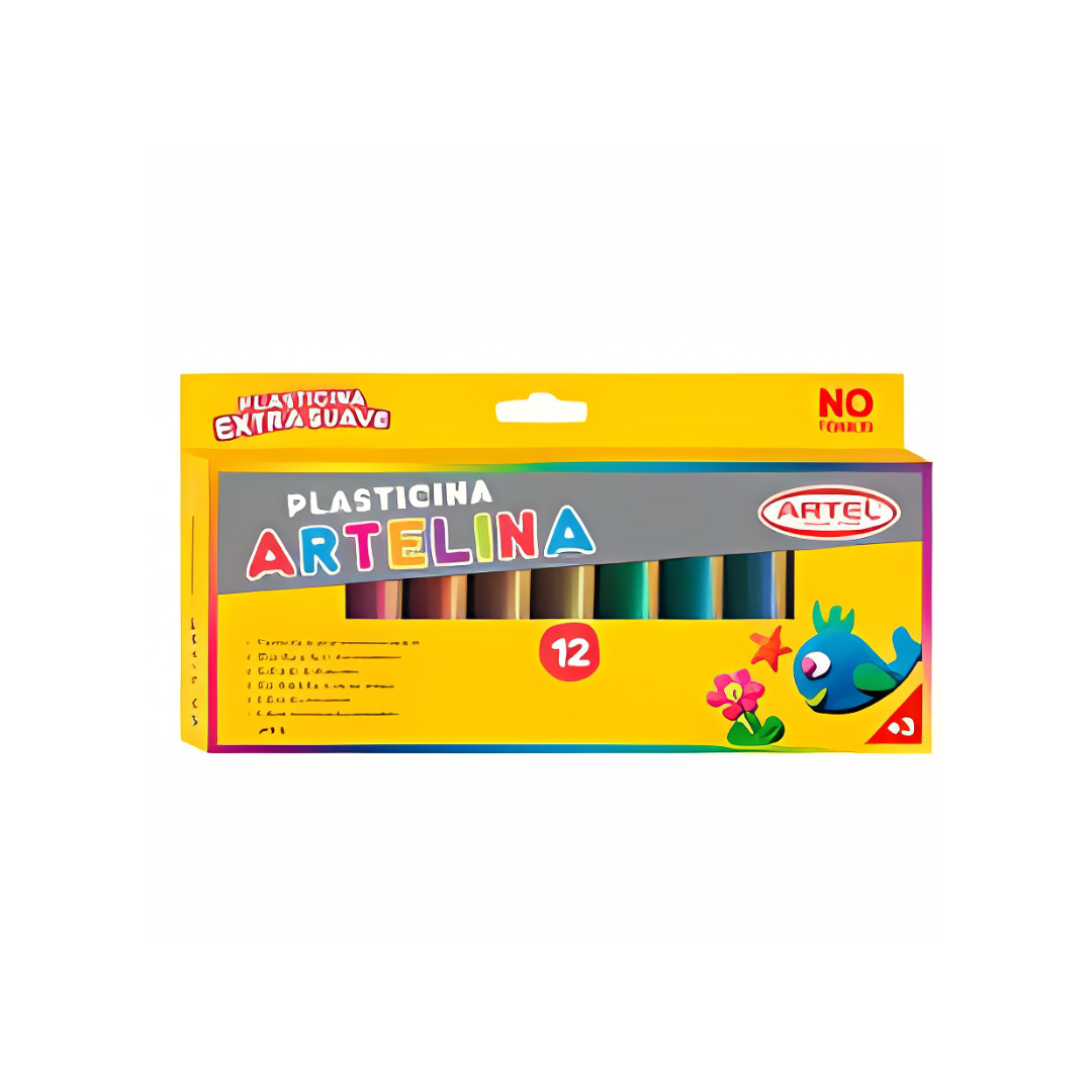 Plastilina Triangular 12 Colores Artel