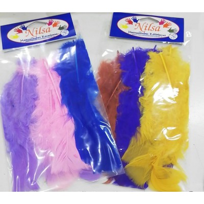 Plumas De Colores Surtidos